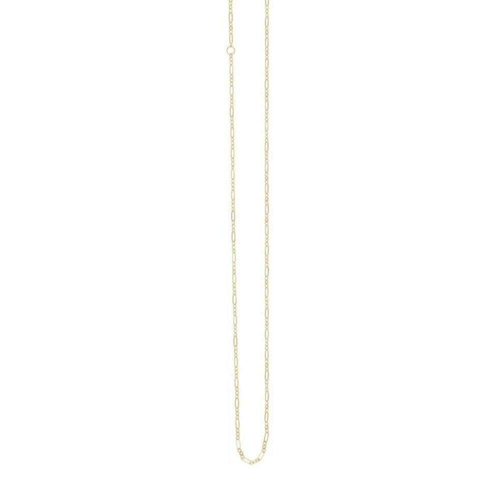 1/20 14K Yellow Gold Filled 1.8mm Adj. Figaro Chain Necklace, 16-18 In - Picture 3 of 5